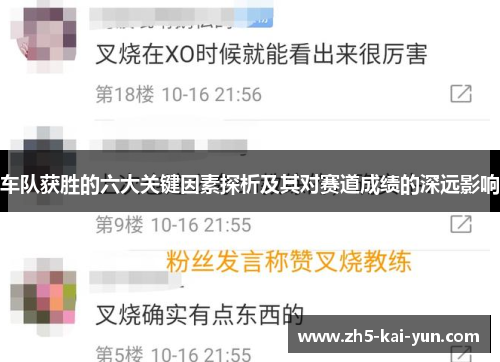 车队获胜的六大关键因素探析及其对赛道成绩的深远影响